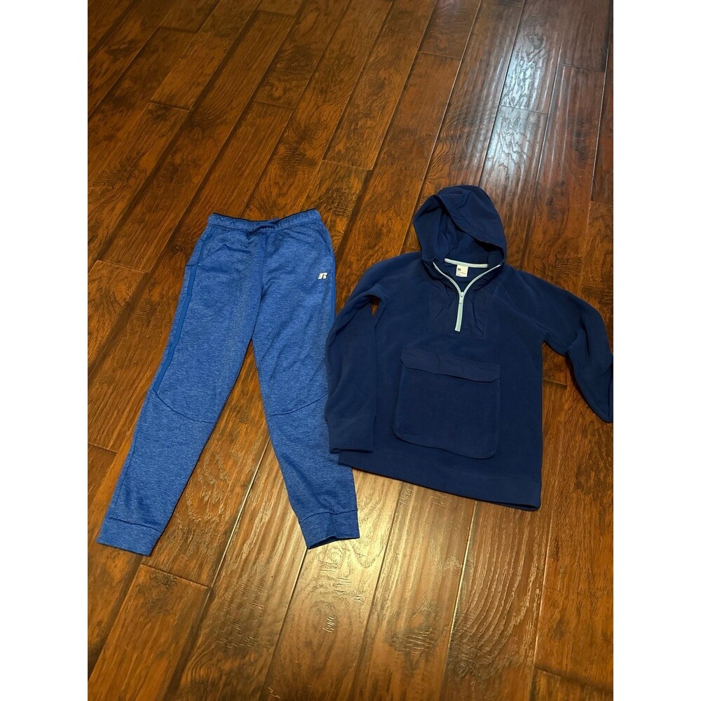 Boys sweatpants and half zip hoodie set size 14-16